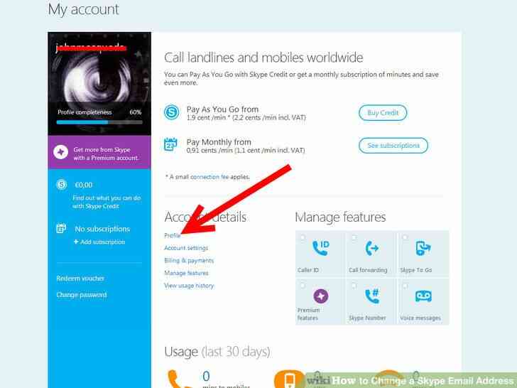 Image intitulée Ajouter une Autre Adresse e-Mail sur Skype Étape 2